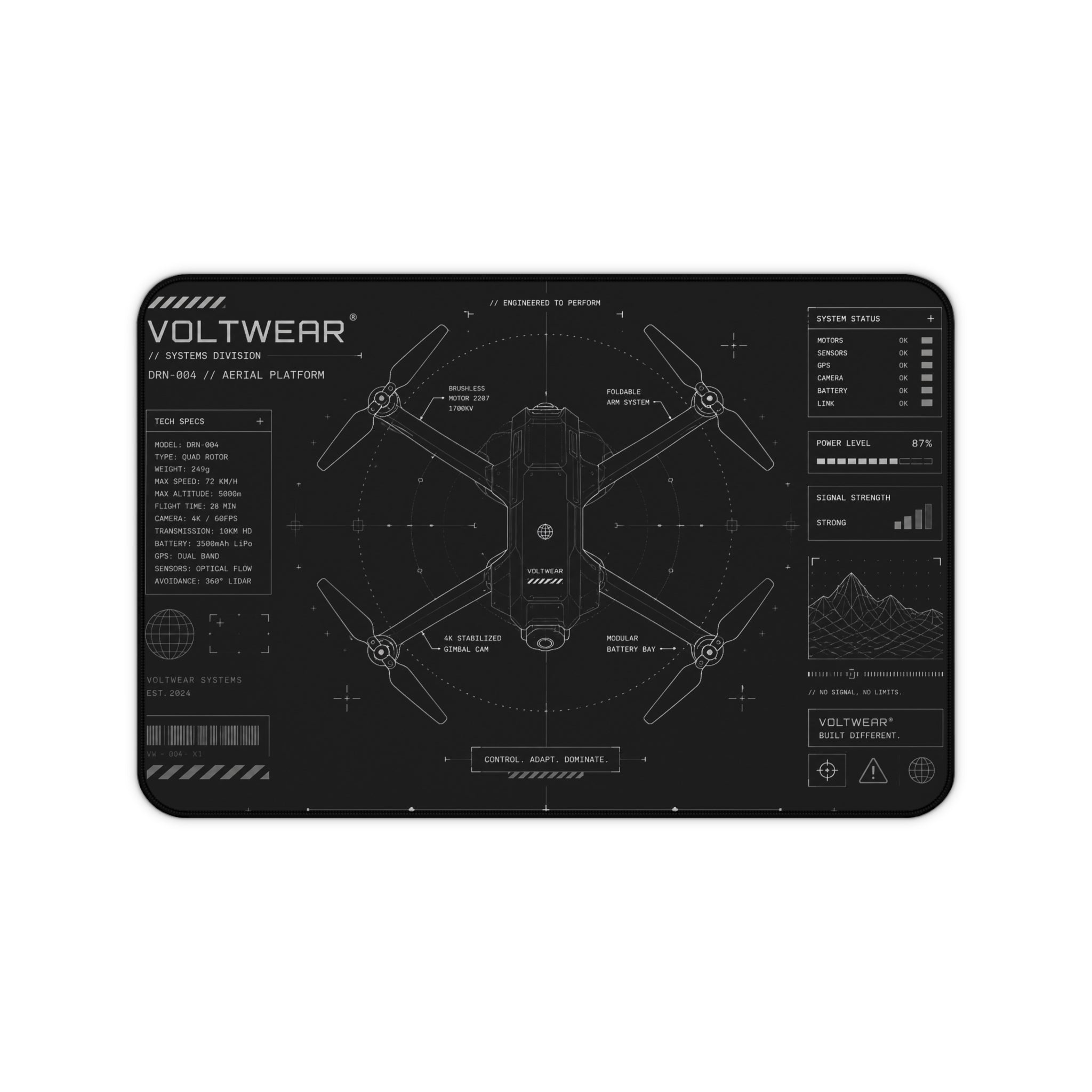 Voltwear DRN-004 Desk Mat